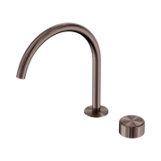 Nero Serenity Progressive Bath/Kitchen Mixer Arc Spout With Metal Handle, Brushed Bronze