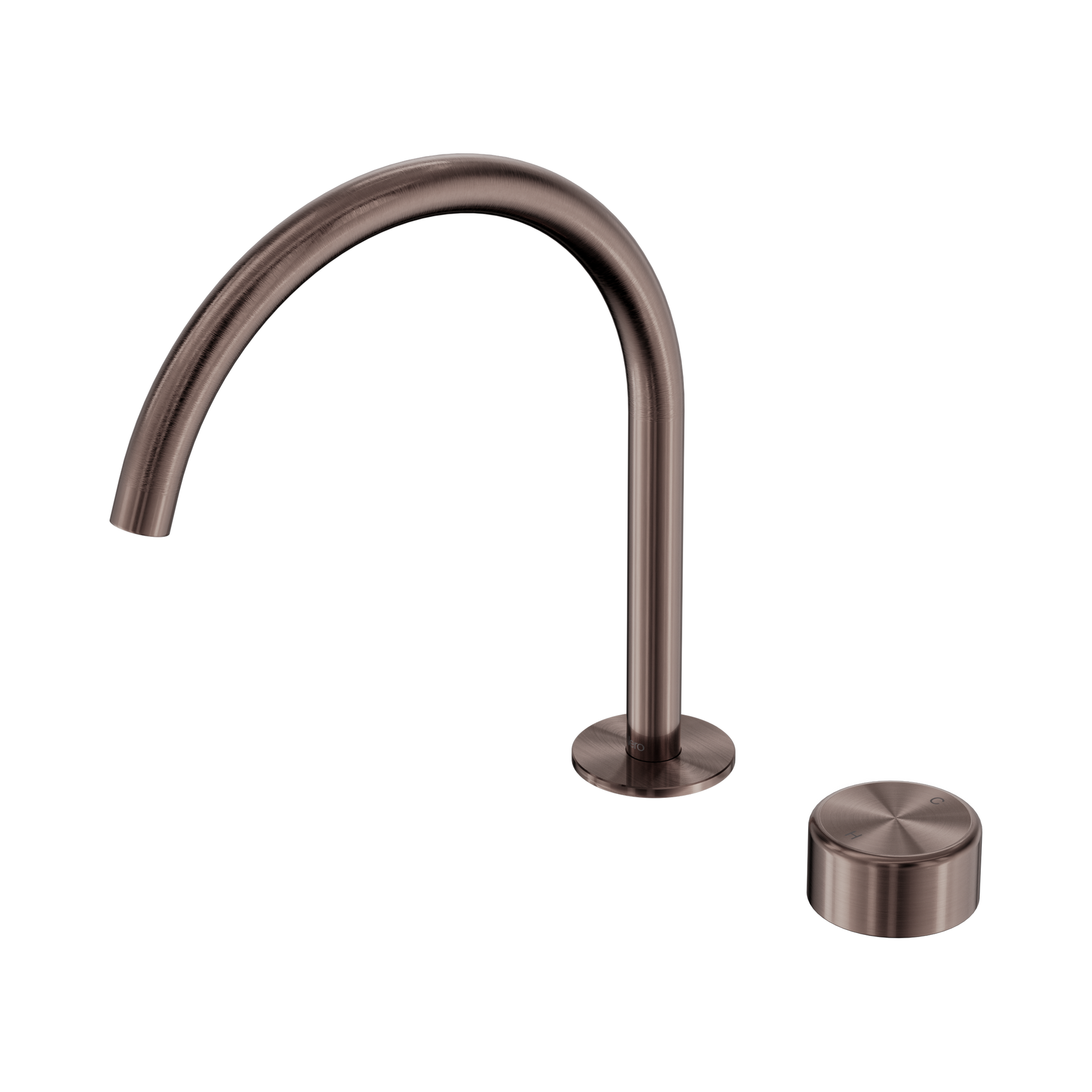Nero Serenity Progressive Bath/Kitchen Mixer Arc Spout With Metal Handle, Brushed Bronze
