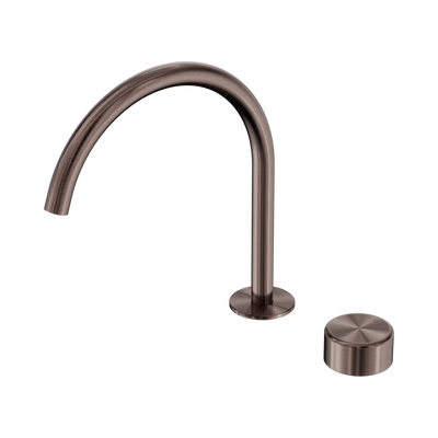Nero Serenity Progressive Bath/Kitchen Mixer Arc Spout With Metal Handle, Brushed Bronze
