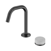 Nero Serenity Progressive Basin Mixer Edge Spout With Carrara Handle, Gun Metal