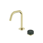 Nero Serenity Progressive Basin Mixer Edge Spout With Verde Alpi Handle