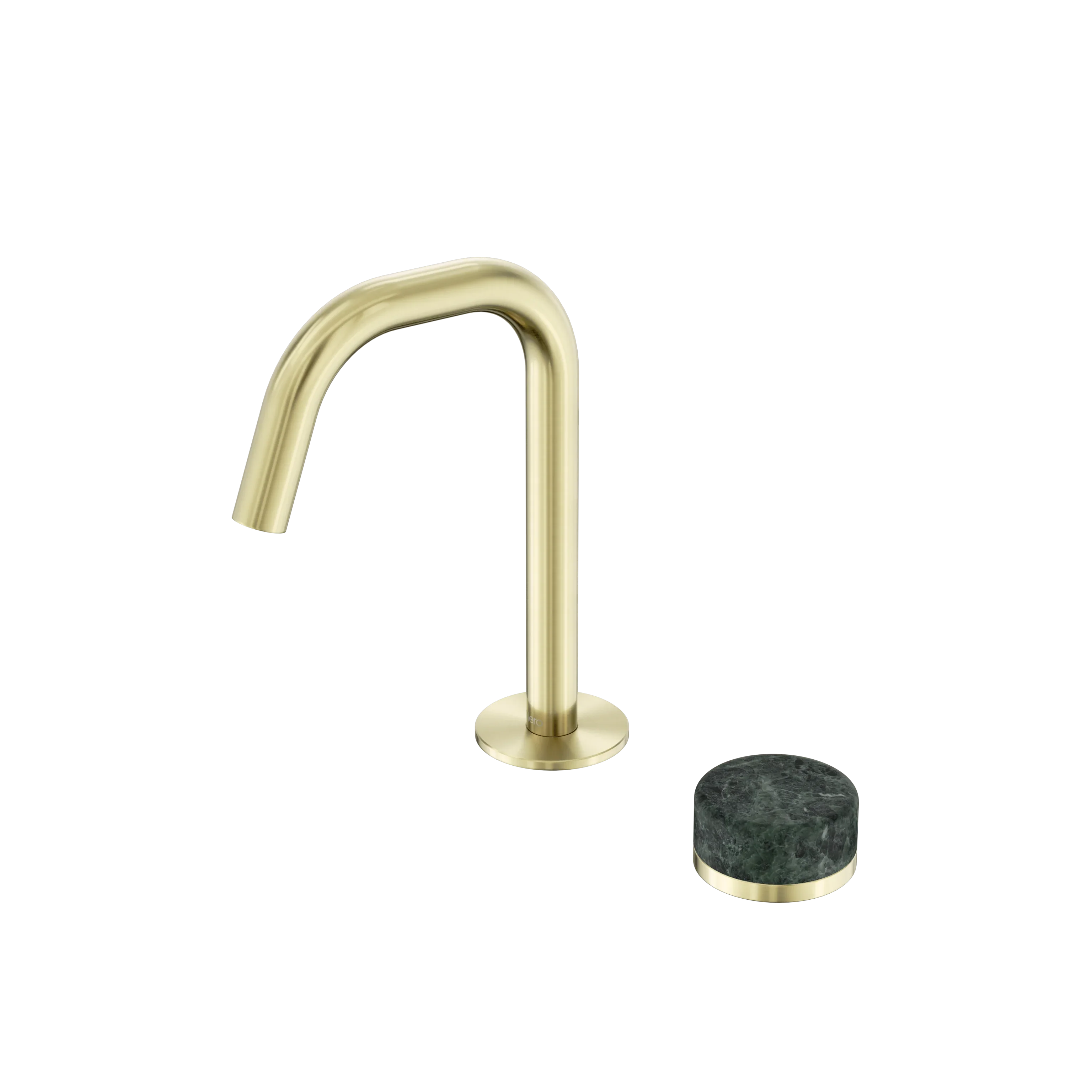 Nero Serenity Progressive Basin Mixer Edge Spout With Verde Alpi Handle