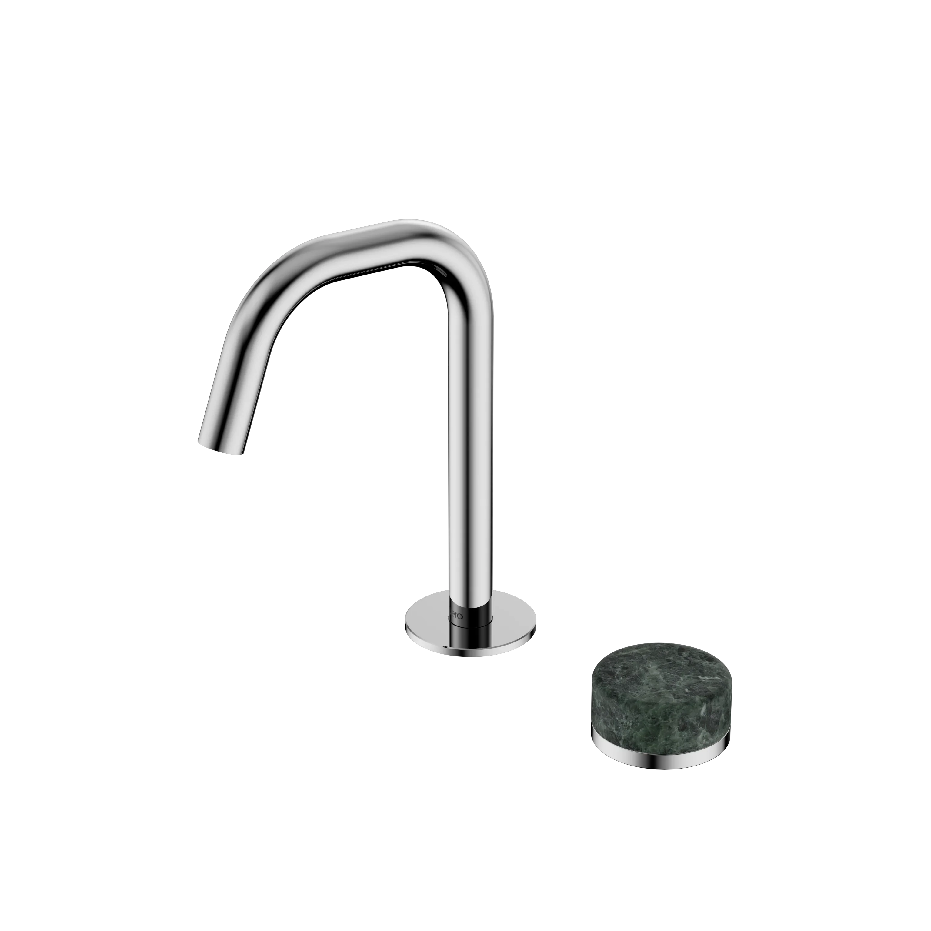 Nero Serenity Progressive Basin Mixer Edge Spout With Verde Alpi Handle