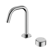 Nero Serenity Progressive Basin Mixer Edge Spout With Metal Handle, Chrome