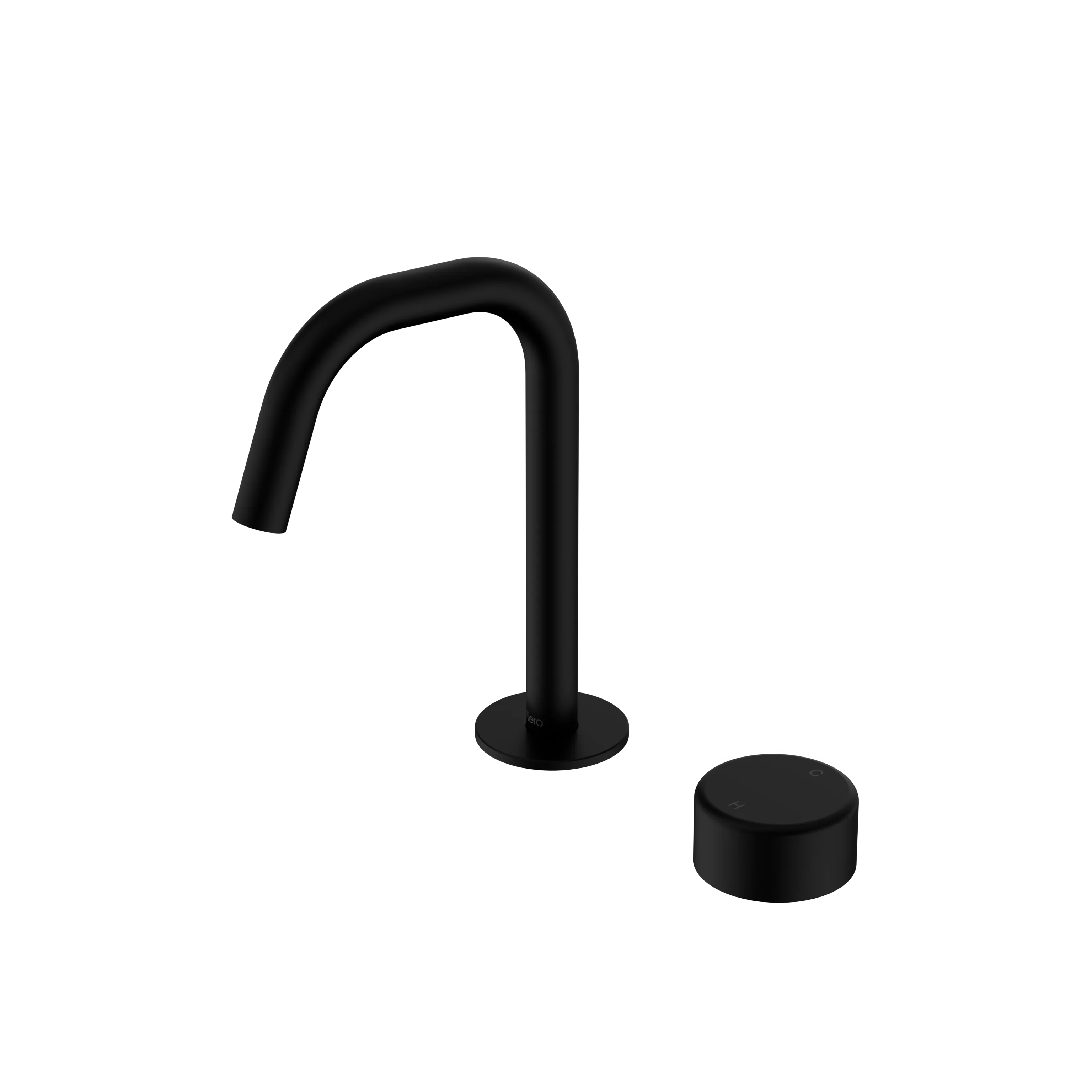 Nero Serenity Progressive Basin Mixer Edge Spout With Metal Handle