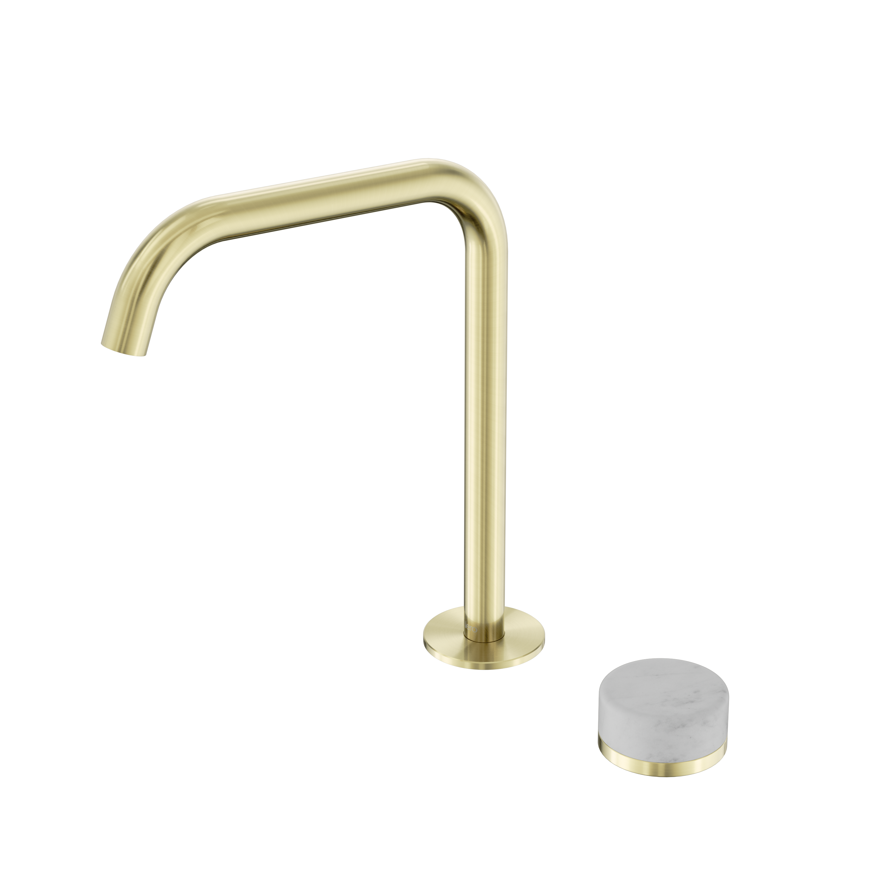 Nero Serenity Progressive Bath/Kitchen Mixer Edge Spout With Carrara Handle