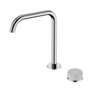 Nero Serenity Progressive Bath/Kitchen Mixer Edge Spout With Carrara Handle, Chrome
