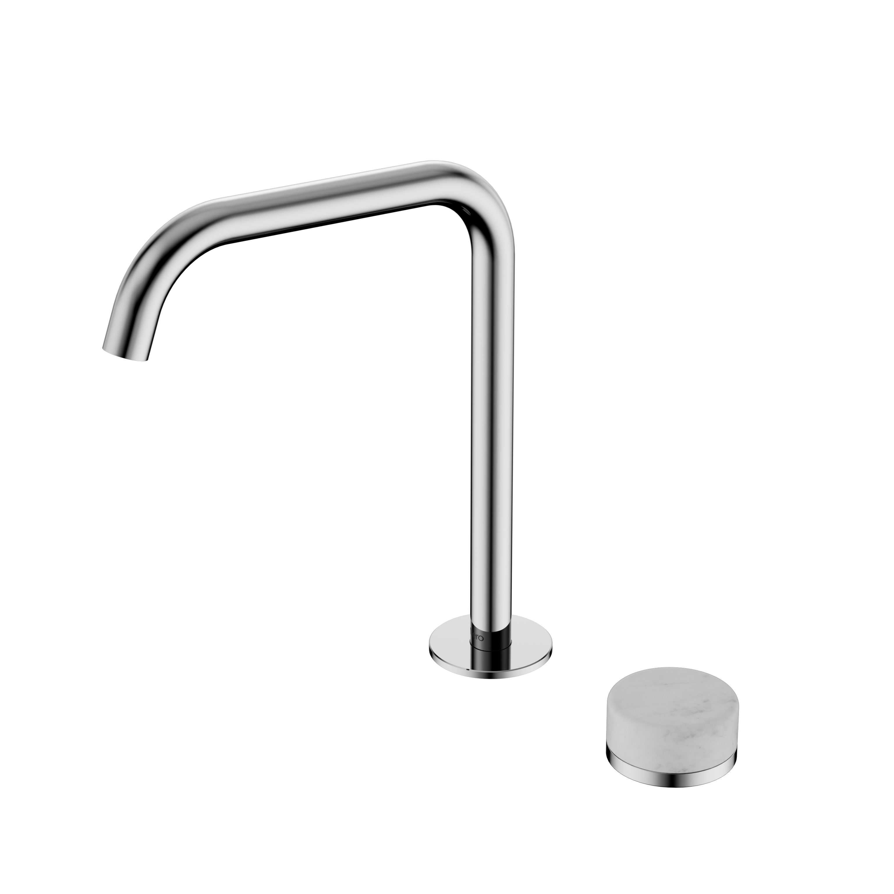 Nero Serenity Progressive Bath/Kitchen Mixer Edge Spout With Carrara Handle