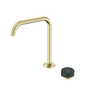 Nero Serenity Progressive Bath/Kitchen Mixer Edge Spout With Verde Alpi Handle