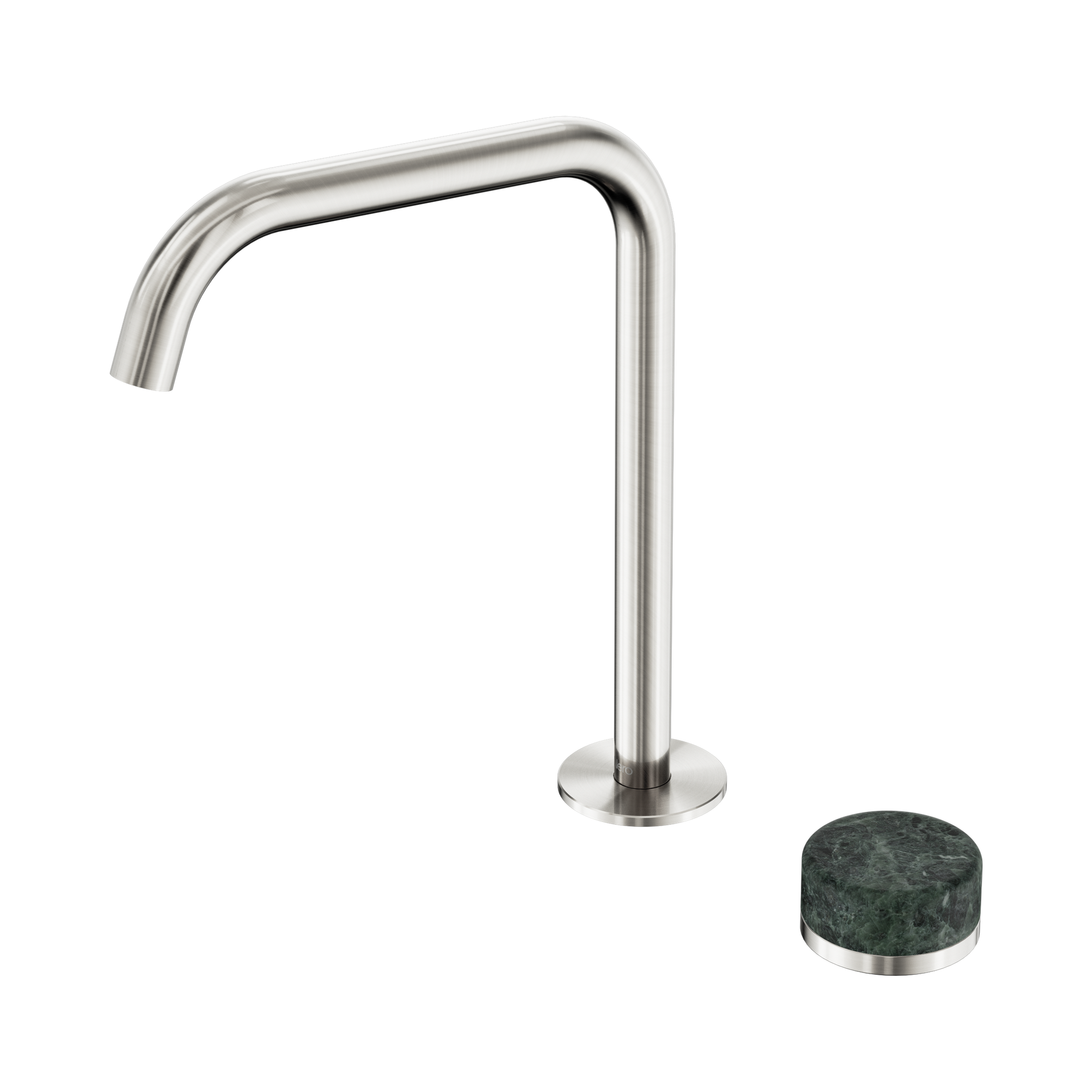 Nero Serenity Progressive Bath/Kitchen Mixer Edge Spout With Verde Alpi Handle, Brushed Nickel