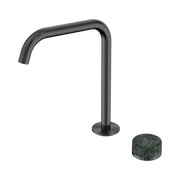 Nero Serenity Progressive Bath/Kitchen Mixer Edge Spout With Verde Alpi Handle, Gun Metal