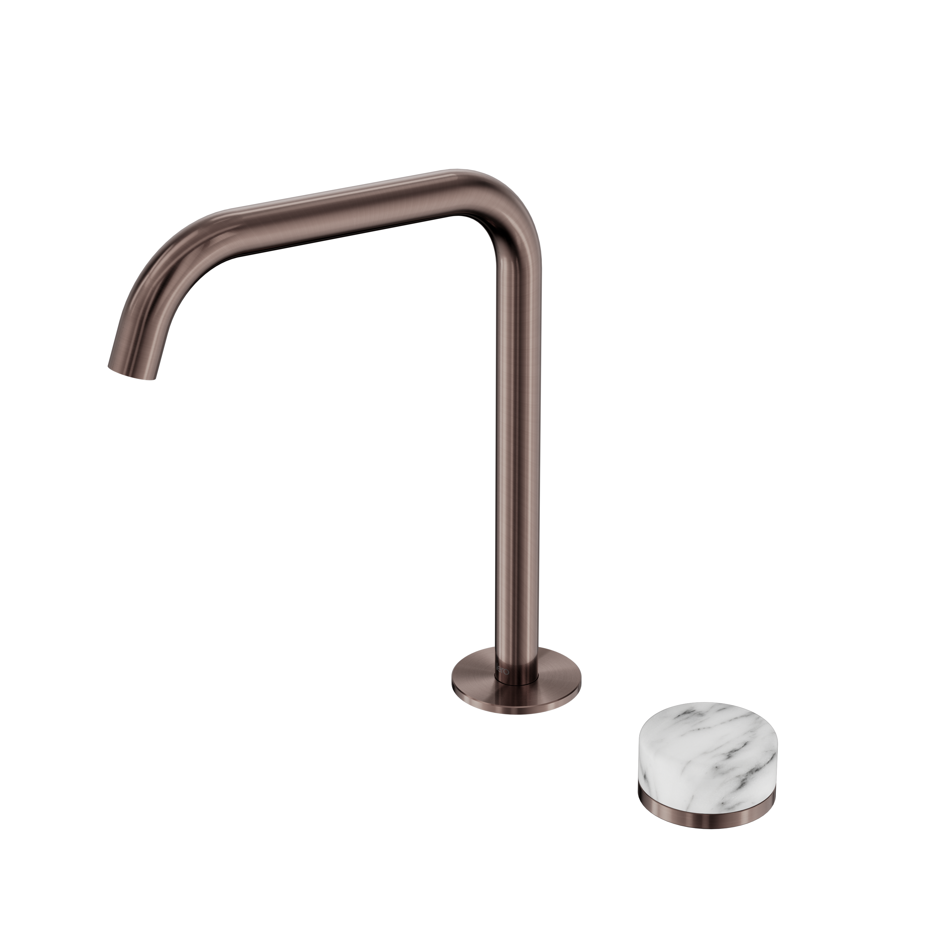 Nero Serenity Progressive Bath/Kitchen Mixer Edge Spout With Arabescato Corchia Handle