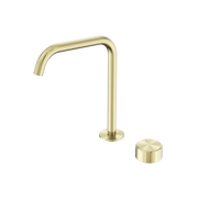 Nero Serenity Progressive Bath/Kitchen Mixer Edge Spout With Metal Handle