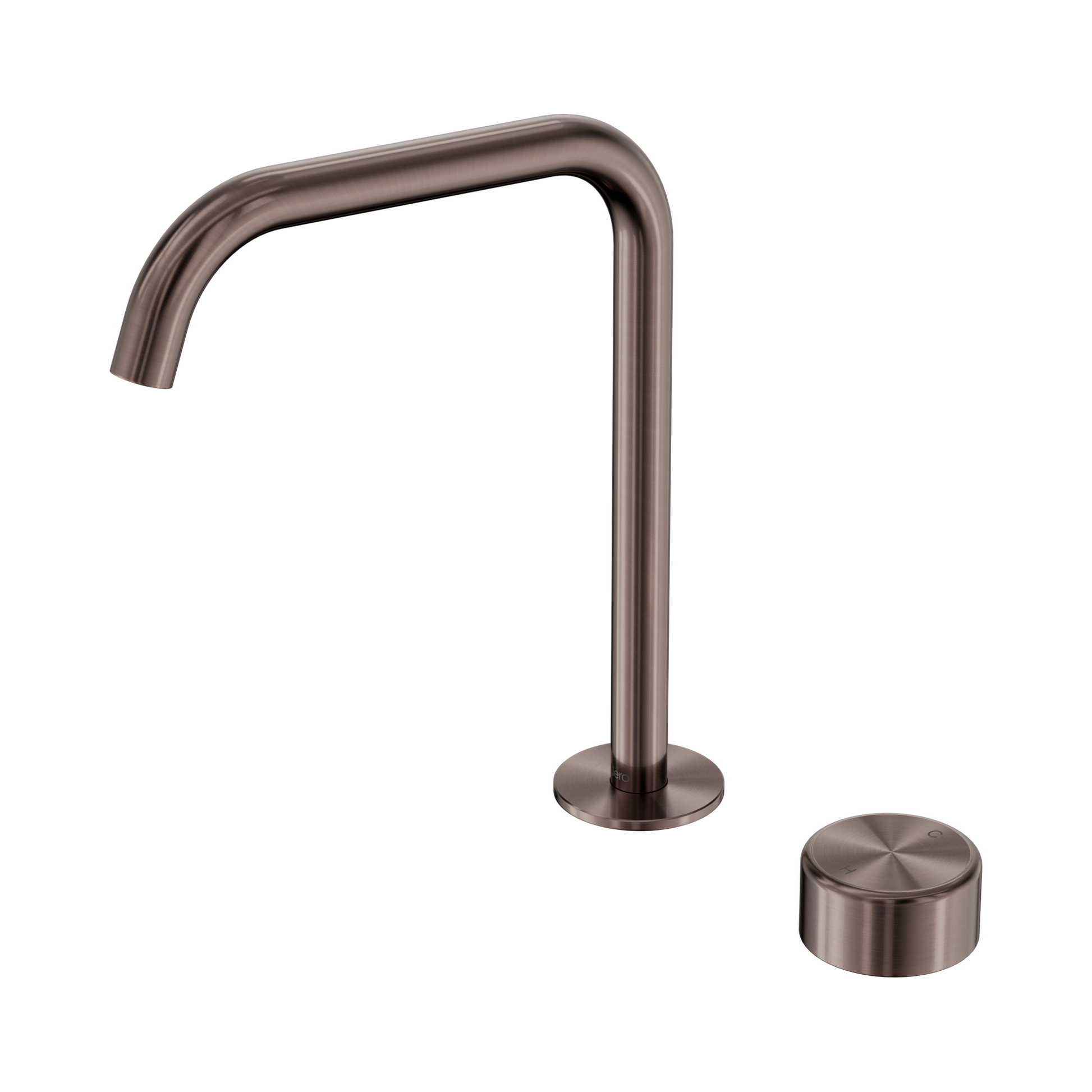 Nero Serenity Progressive Bath/Kitchen Mixer Edge Spout With Metal Handle, Brushed Bronze
