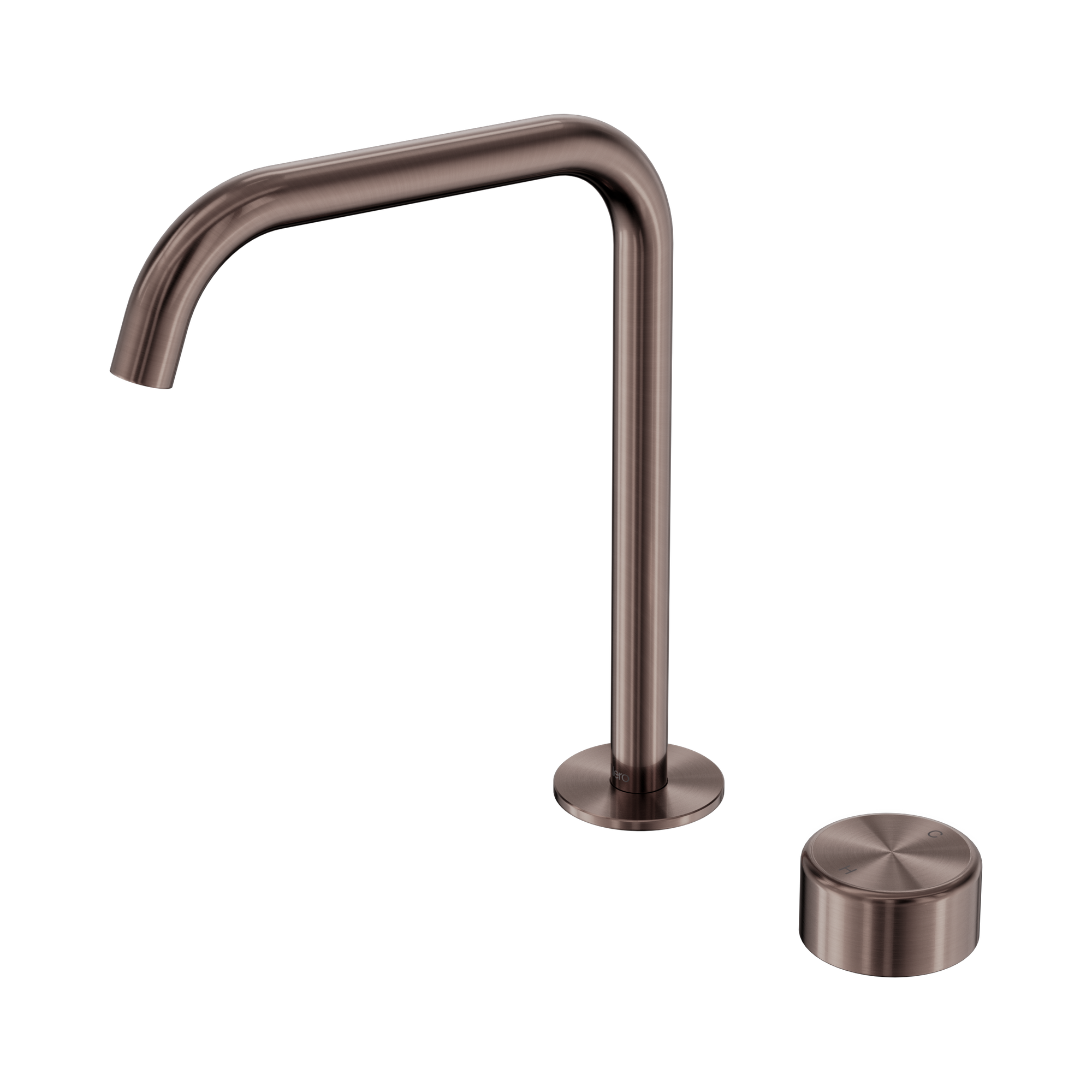 Nero Serenity Progressive Bath/Kitchen Mixer Edge Spout With Metal Handle, Brushed Bronze