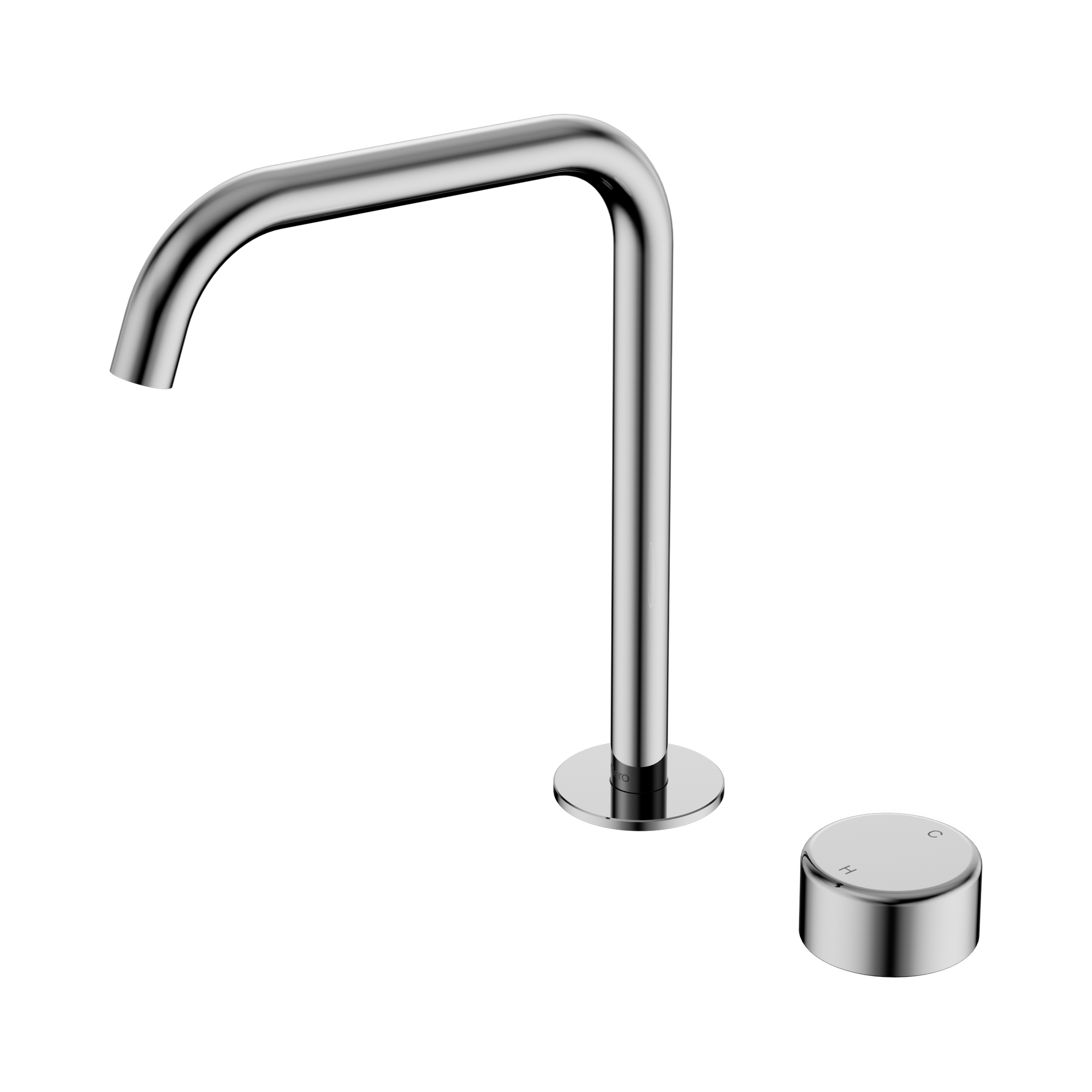 Nero Serenity Progressive Bath/Kitchen Mixer Edge Spout With Metal Handle, Chrome
