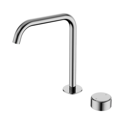 Nero Serenity Progressive Bath/Kitchen Mixer Edge Spout With Metal Handle, Chrome