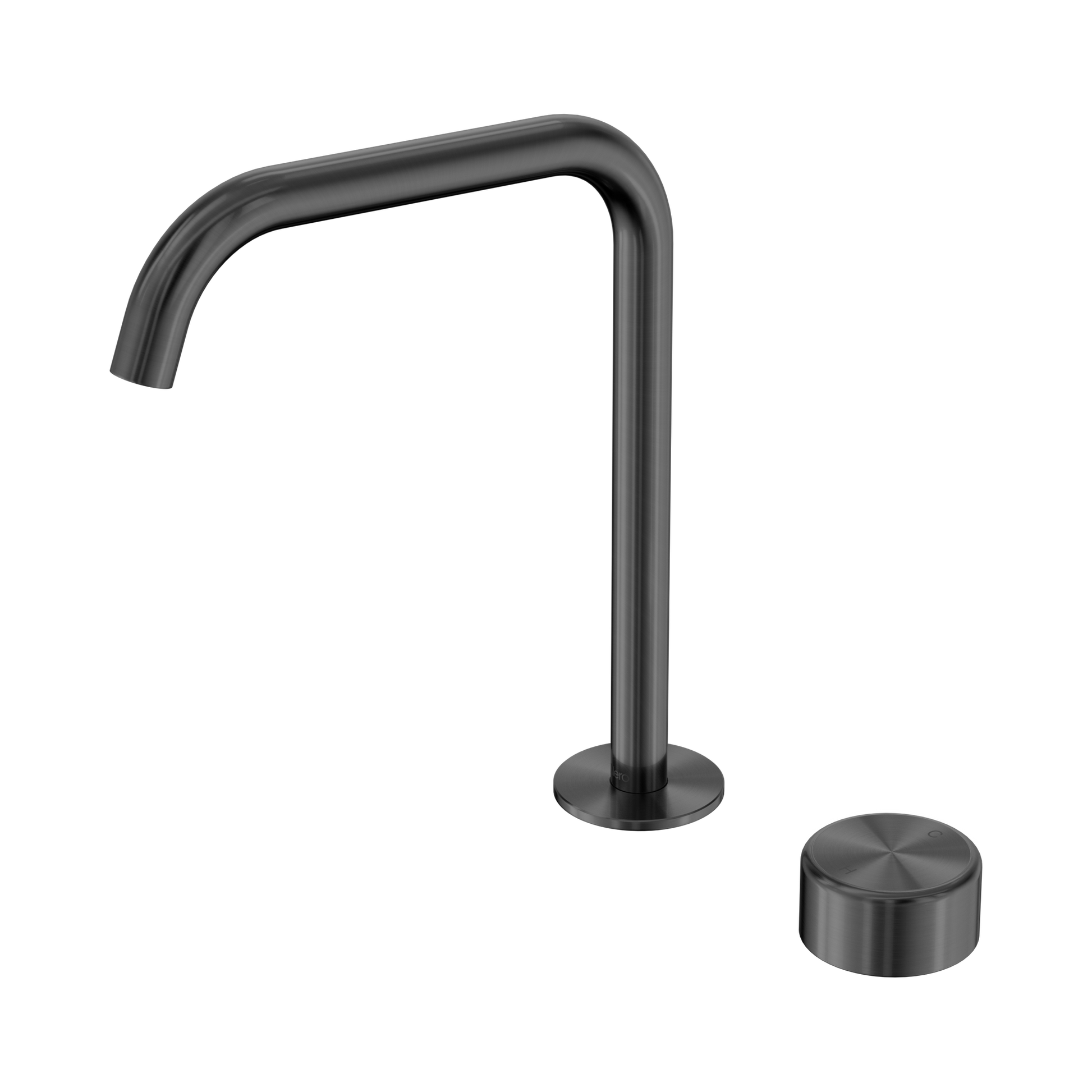 Nero Serenity Progressive Bath/Kitchen Mixer Edge Spout With Metal Handle, Gun Metal