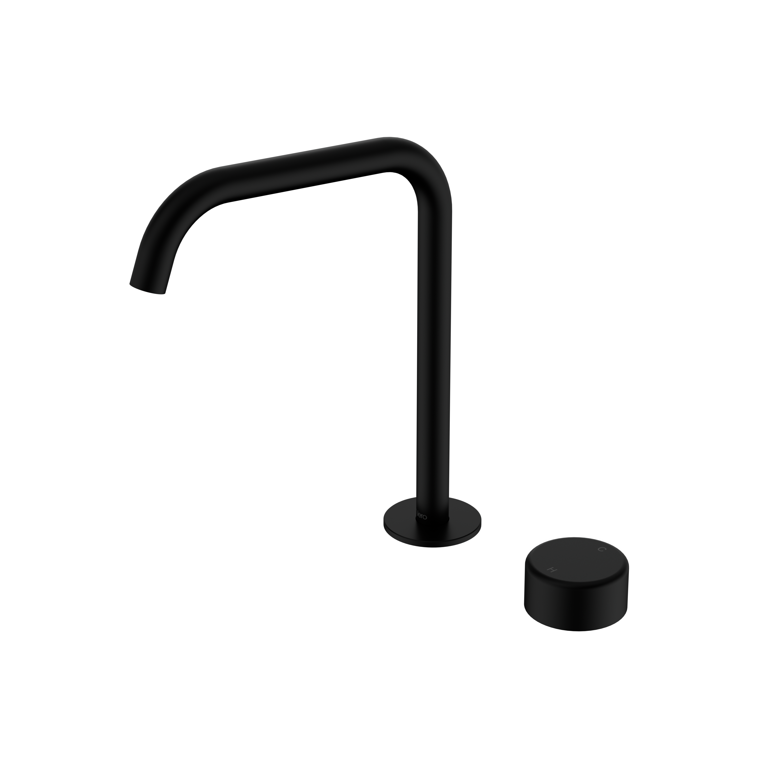 Nero Serenity Progressive Bath/Kitchen Mixer Edge Spout With Metal Handle
