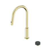 Nero Serenity Progressive Pull Out Kitchen Set With Verde Alpi Handle, Brushed Gold