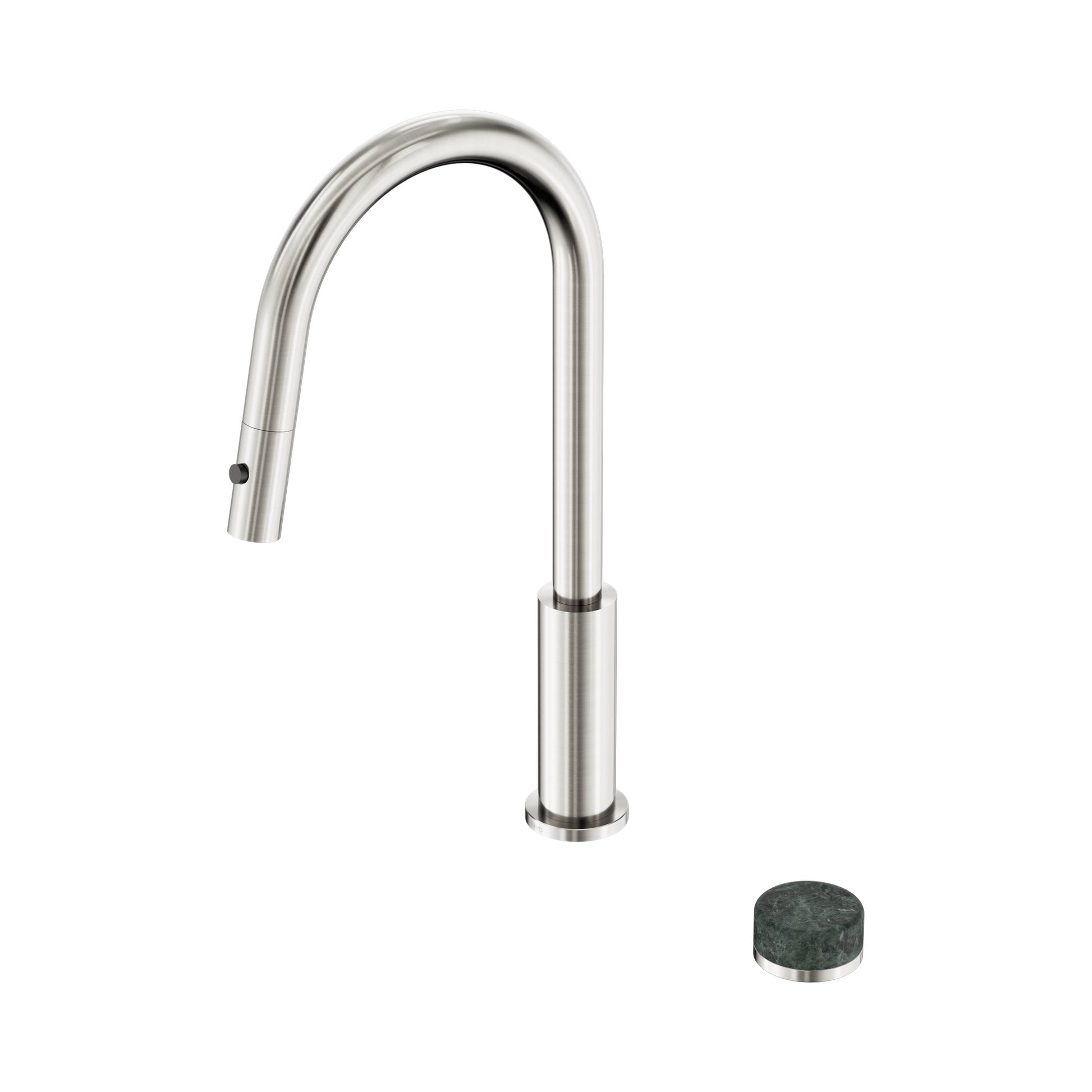 Nero Serenity Progressive Pull Out Kitchen Set With Verde Alpi Handle, Brushed Nickel