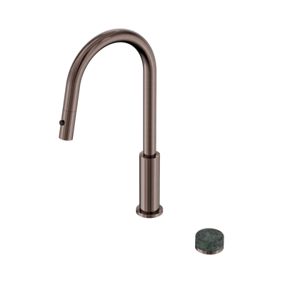 Nero Serenity Progressive Pull Out Kitchen Set With Verde Alpi Handle, Brushed Bronze