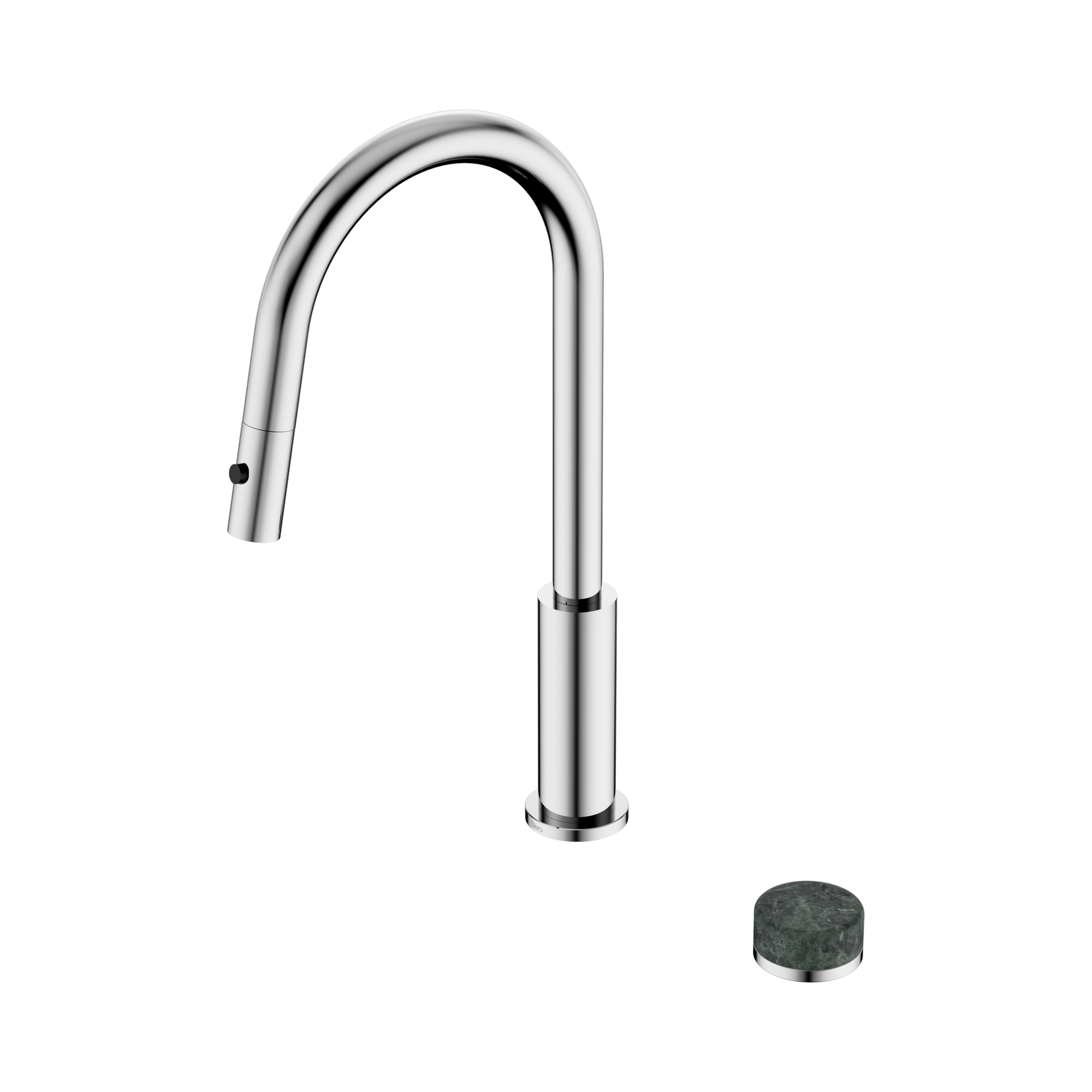 Nero Serenity Progressive Pull Out Kitchen Set With Verde Alpi Handle, Chrome