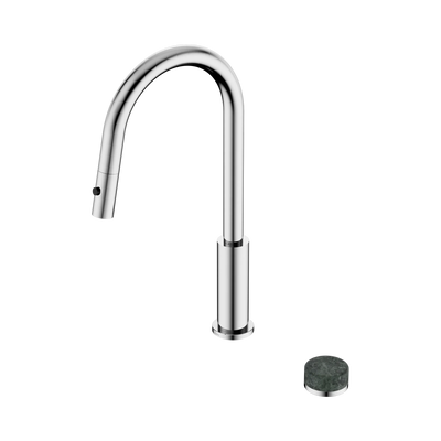 Nero Serenity Progressive Pull Out Kitchen Set With Verde Alpi Handle, Chrome