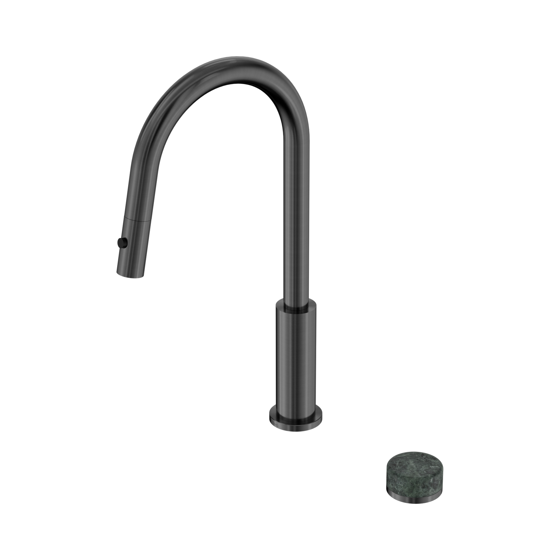 Nero Serenity Progressive Pull Out Kitchen Set With Verde Alpi Handle, Gun Metal