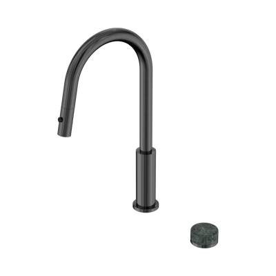 Nero Serenity Progressive Pull Out Kitchen Set With Verde Alpi Handle, Gun Metal