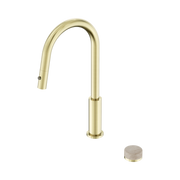 Nero Serenity Progressive Pull Out Kitchen Set With Rome Travertine Handle, Brushed Gold