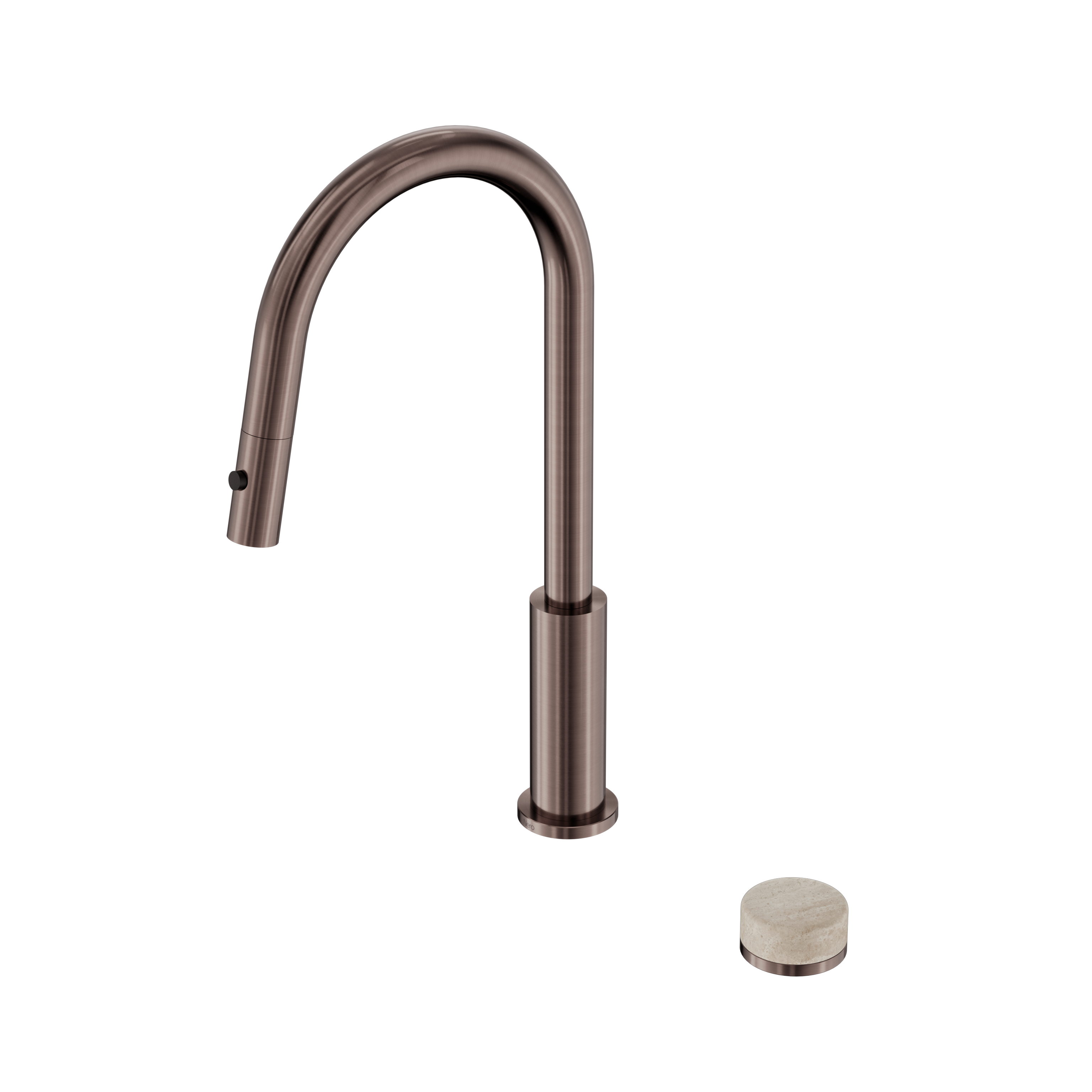 Nero Serenity Progressive Pull Out kitchen Set With Rome Travertine Handle