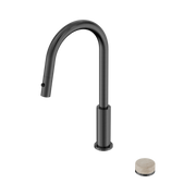 Nero Serenity Progressive Pull Out Kitchen Set With Rome Travertine Handle, Gun Metal