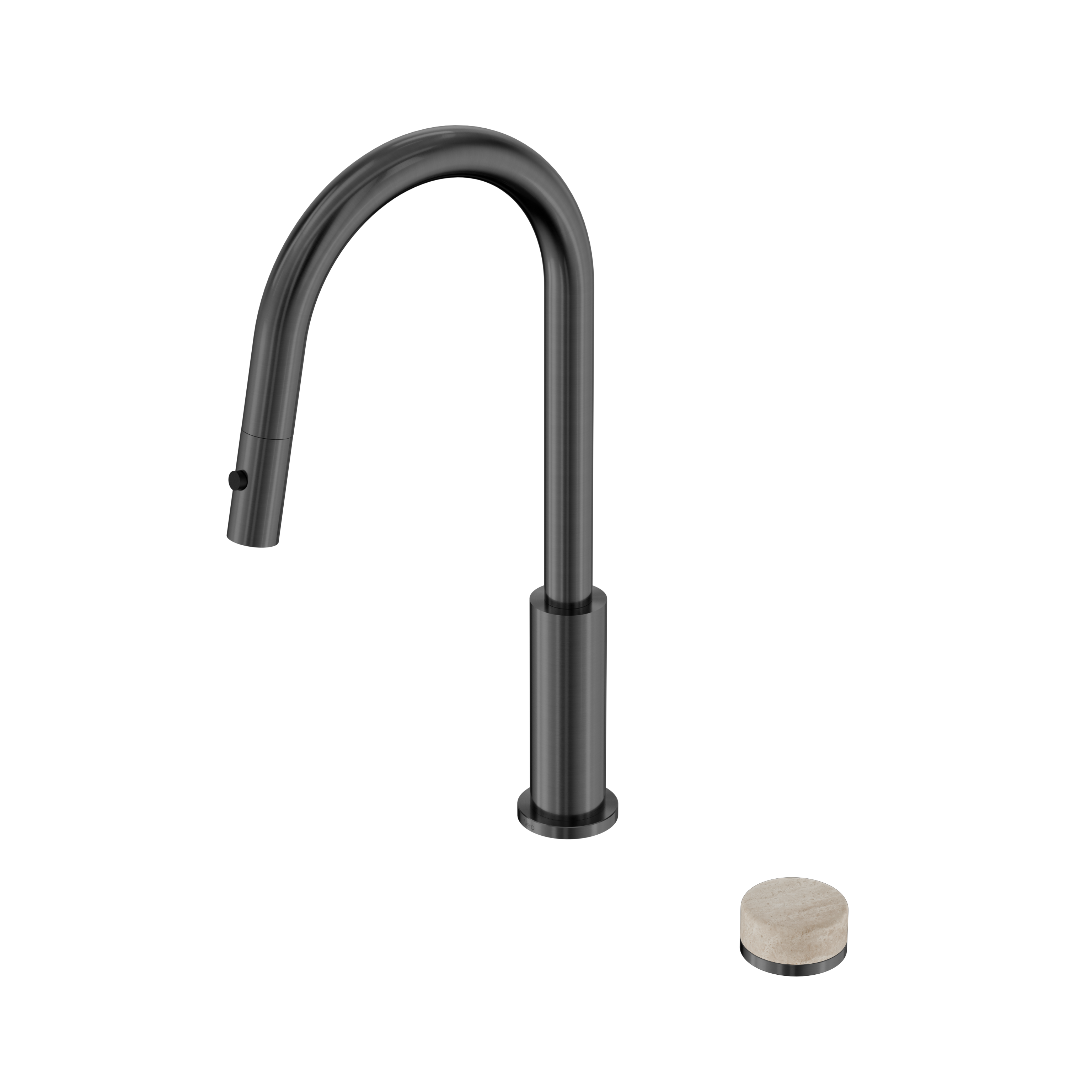 Nero Serenity Progressive Pull Out kitchen Set With Rome Travertine Handle