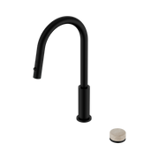 Nero Serenity Progressive Pull Out Kitchen Set With Rome Travertine Handle, Matte Black