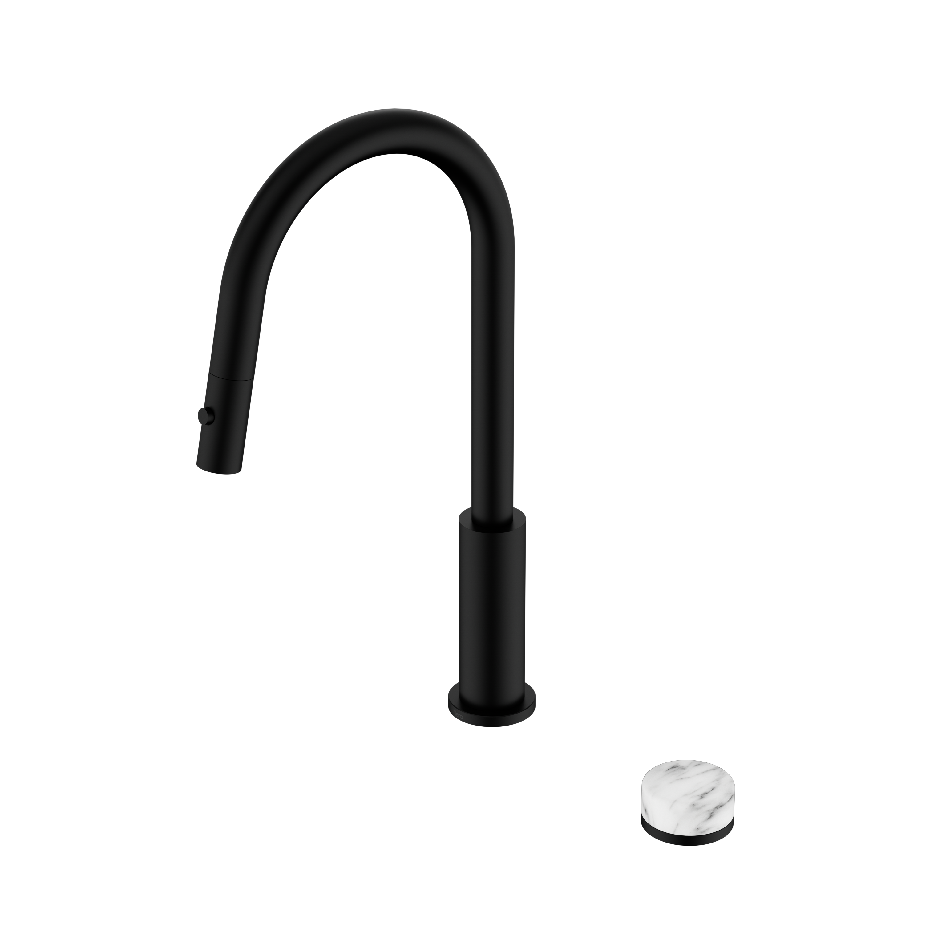 Nero Serenity Progressive Pull Out kitchen Set With Arabescato Corchia Handle