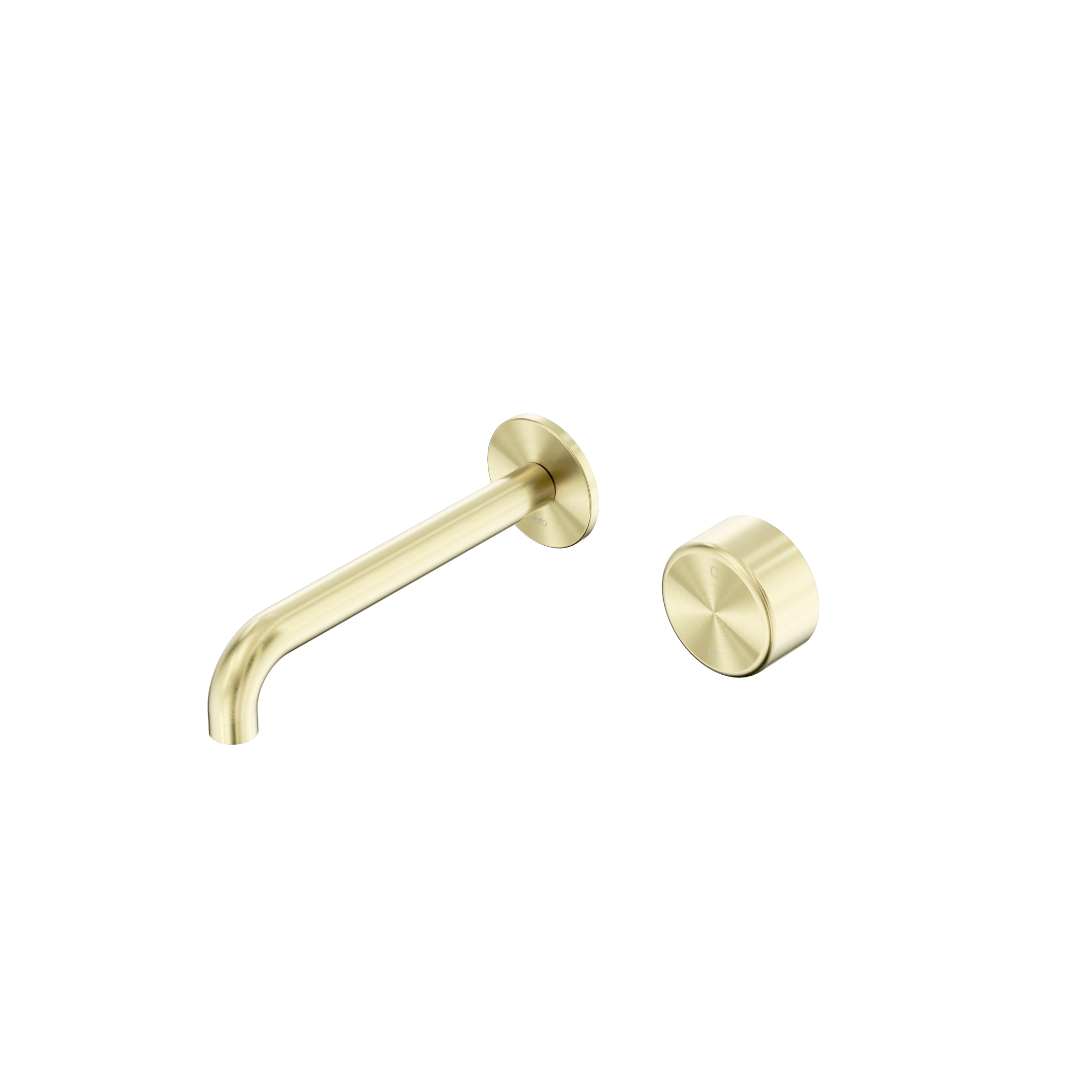 Nero Serenity Progressive Wall Basin Mixer Spout With Metal Handle