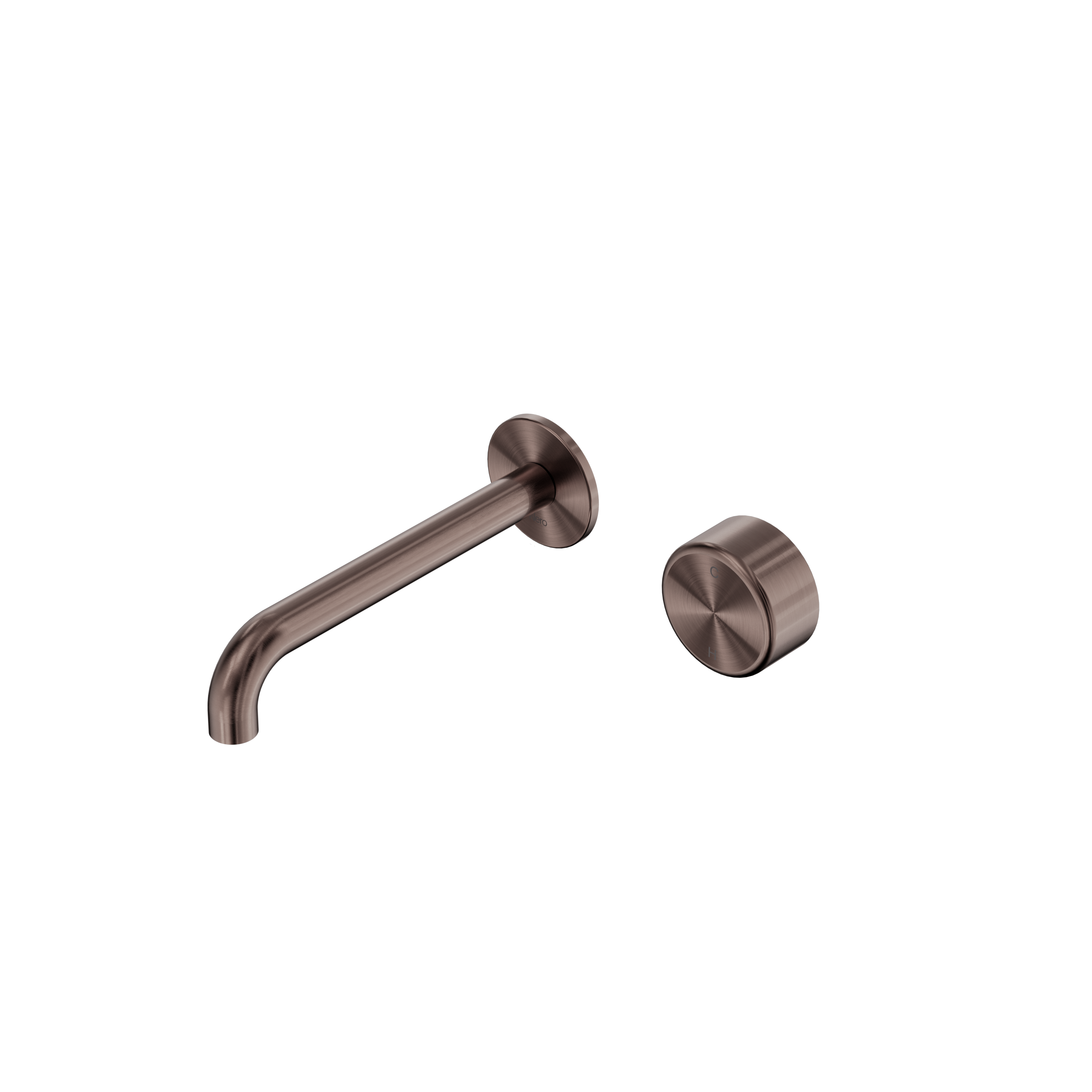 Nero Serenity Progressive Wall Basin Mixer Spout With Metal Handle