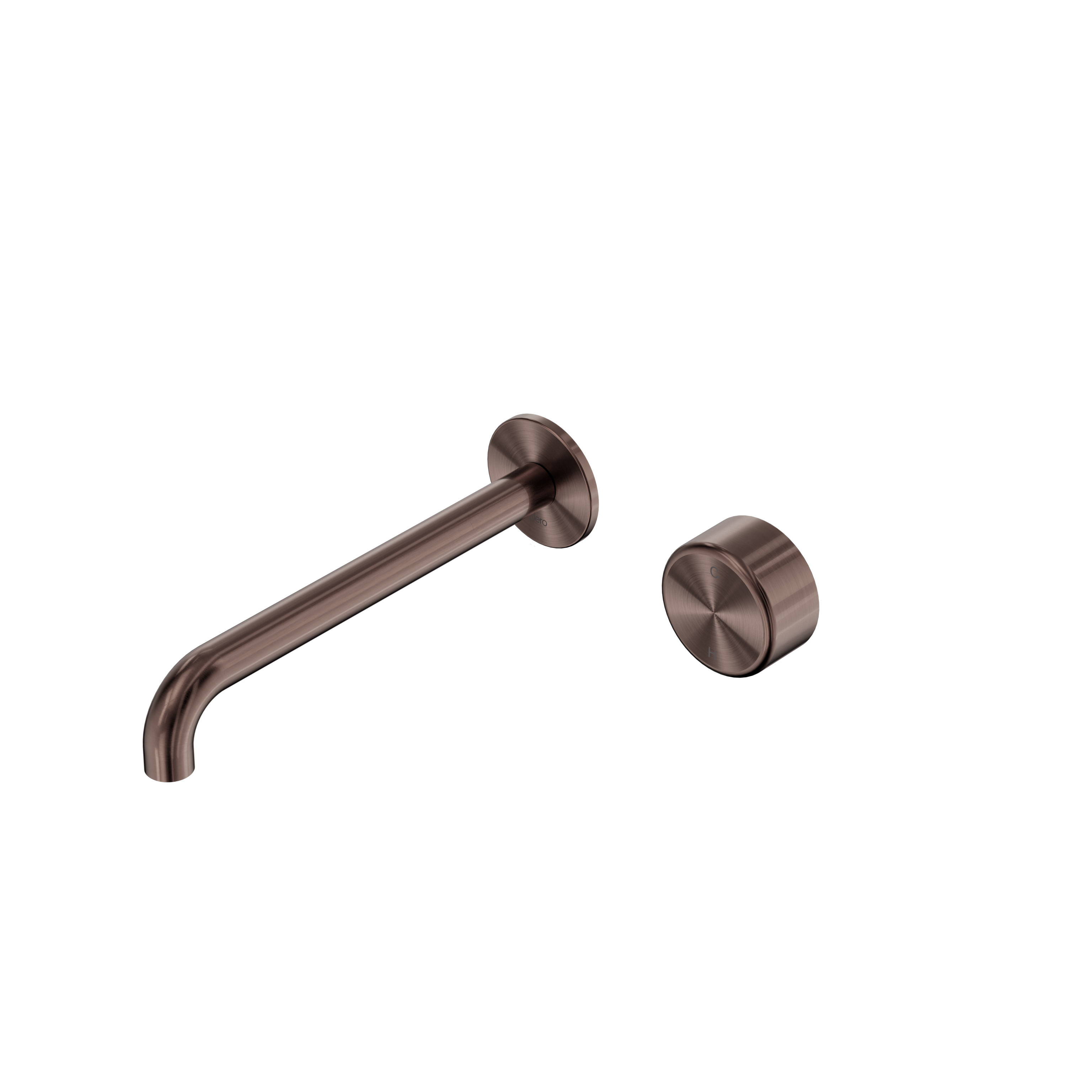 Nero Serenity Progressive Wall Basin Mixer Spout With Metal Handle