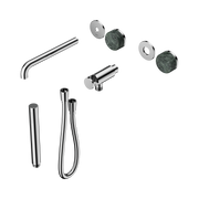 Nero Serenity Progressive Shower System With Spout With Verde Alpi Handle And Slim Shower Trim Kit Only, Chrome