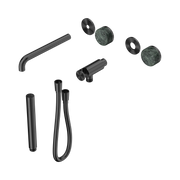 Nero Serenity Progressive Shower System With Spout With Verde Alpi Handle And Slim Shower Trim Kit Only, Gun Metal