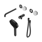 Nero Serenity Progressive Shower System With Spout With Carrara Handle And Serenity Hand Shower Trim Kit Only, Gun Metal