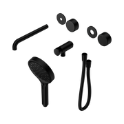 Nero Serenity Progressive Shower System With Spout With Metal Handle And Serenity Hand Shower Trim Kit Only, Matte Black