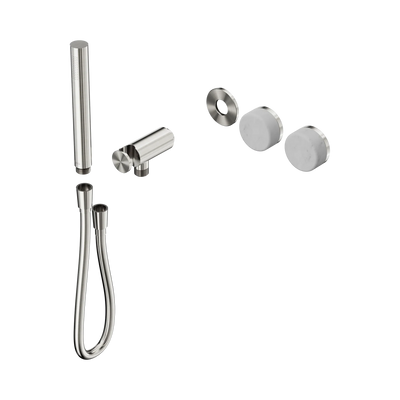 Nero Serenity Progressive Shower System With Carrara Handle And Slim Shower Trim Kit Only, Brushed Nickel