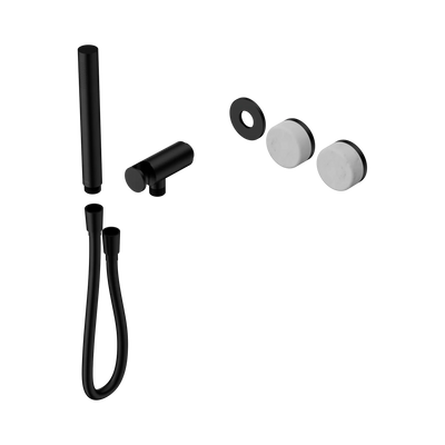 Nero Serenity Progressive Shower System With Carrara Handle And Slim Shower Trim Kit Only, Matte Black