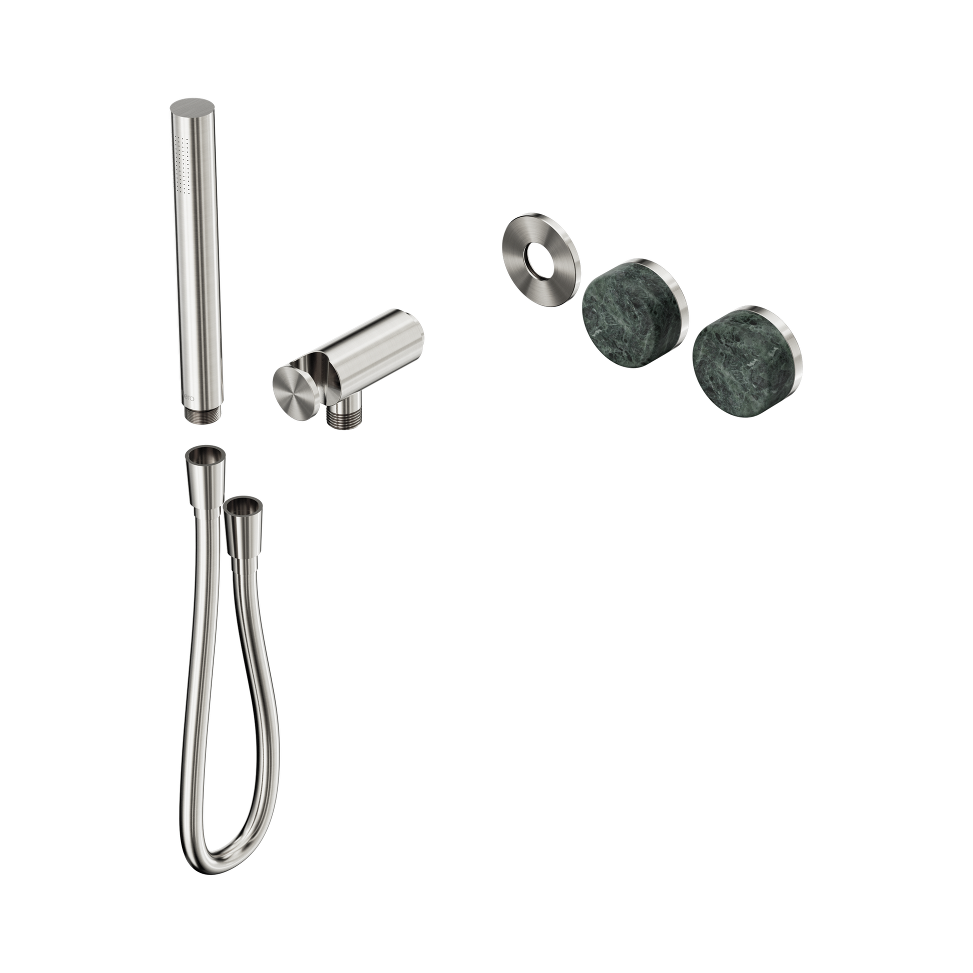 Nero Serenity Progressive Shower System With Verde Alpi Handle And Slim Shower Trim Kit Only, Brushed Nickel
