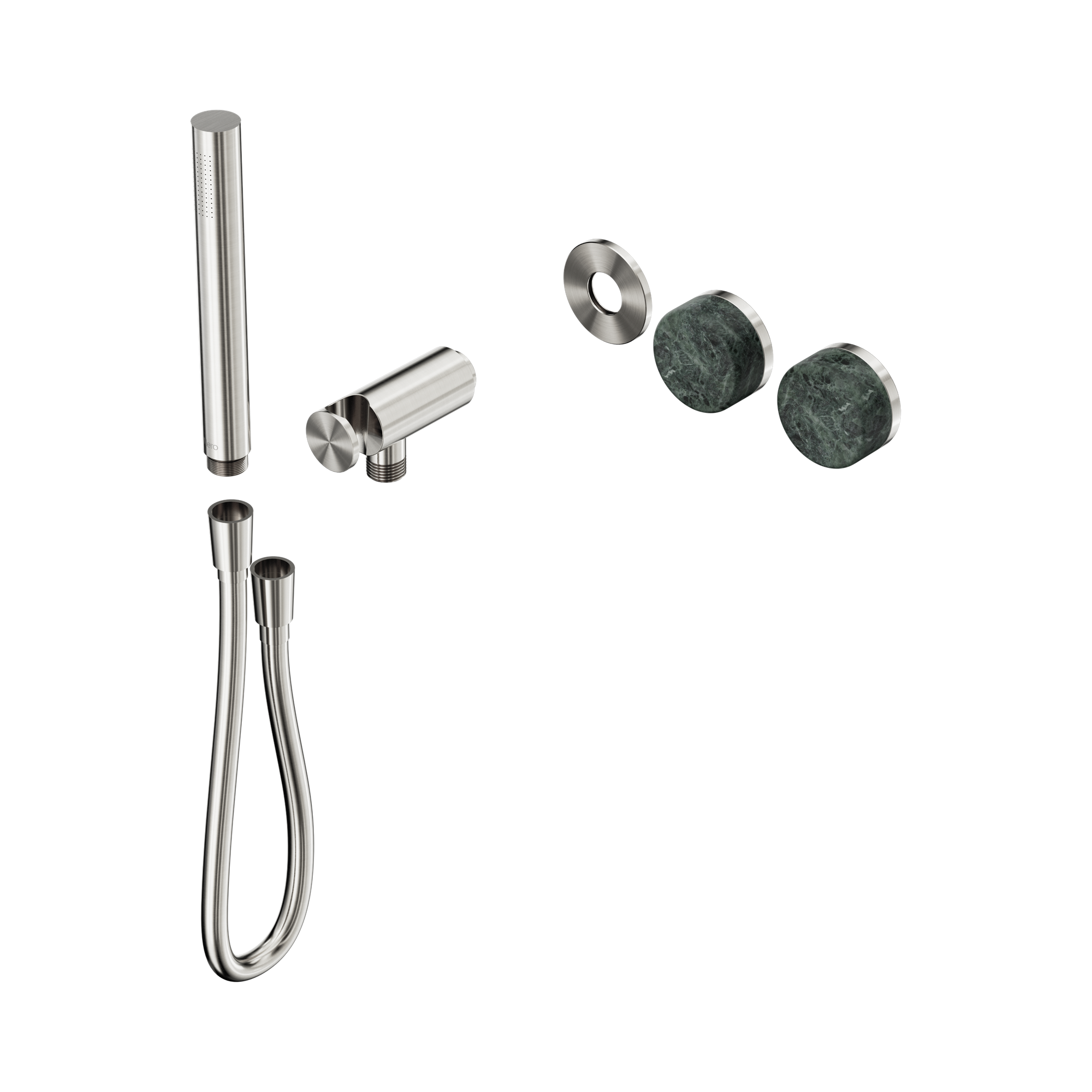 Nero Serenity Progressive Shower System With Verde Alpi Handle And Slim Shower Trim Kit Only, Brushed Nickel