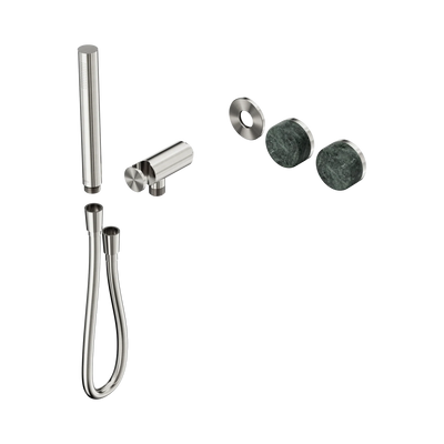 Nero Serenity Progressive Shower System With Verde Alpi Handle And Slim Shower Trim Kit Only, Brushed Nickel