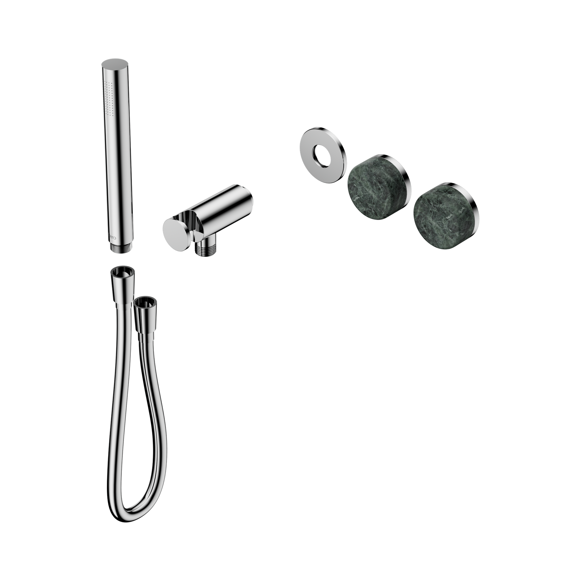 Nero Serenity Progressive Shower System With Verde Alpi Handle And Slim Shower Trim Kit Only, Chrome
