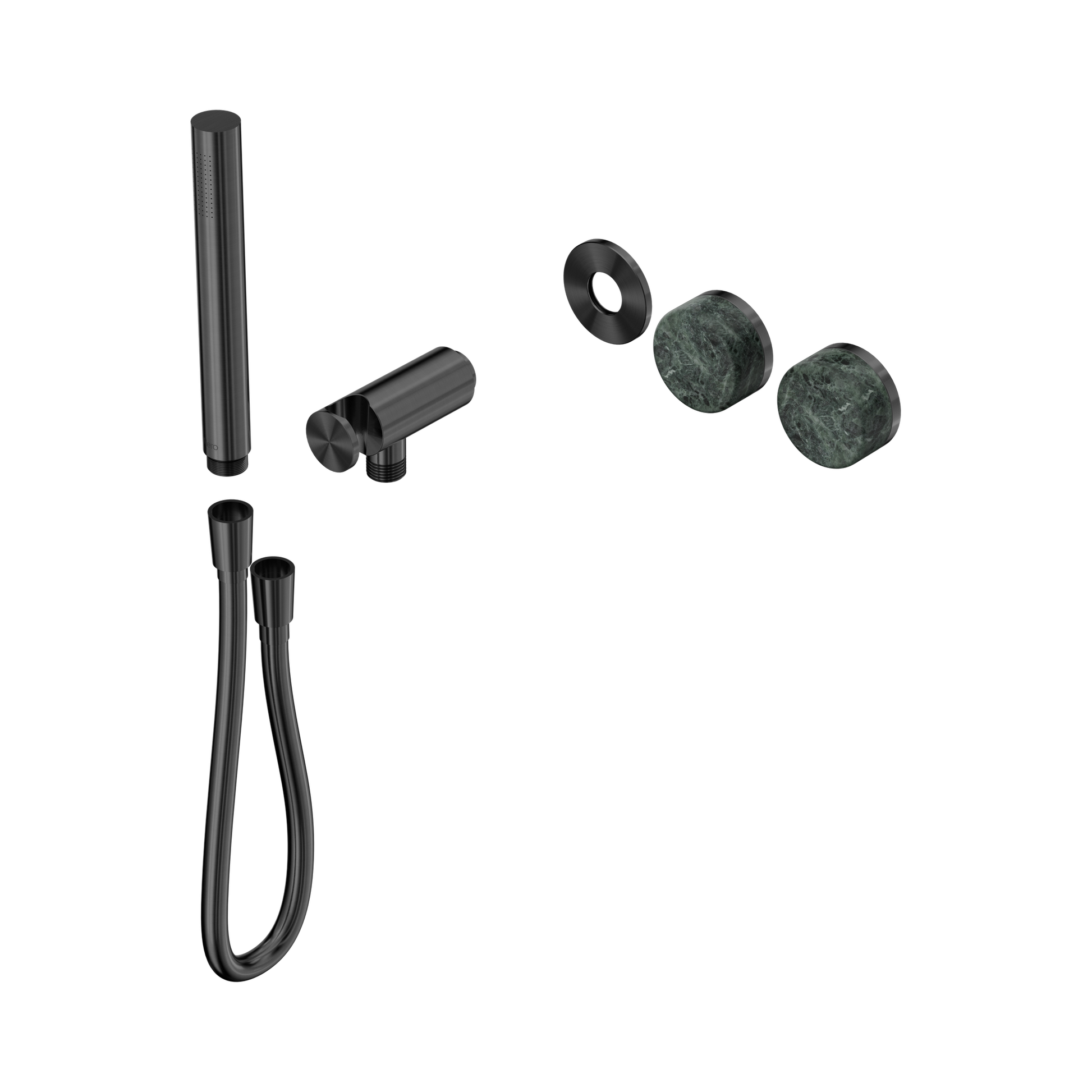 Nero Serenity Progressive Shower System With Verde Alpi Handle And Slim Shower Trim Kit Only, Gun Metal